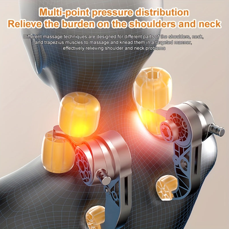 Rechargeable Heat Massager for Neck Back Waist with Lithium Battery