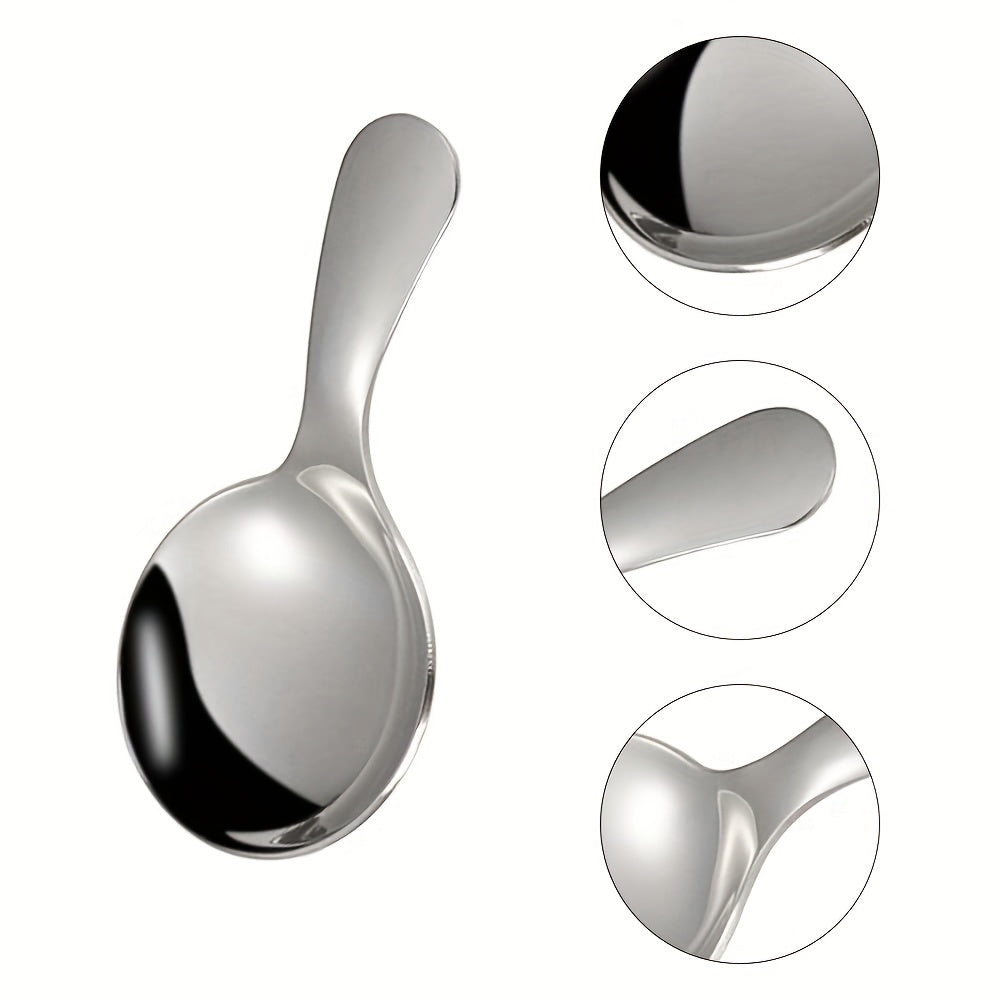 Stainless Steel Mini Spoon with Short Handle for Coffee Tea Condiments