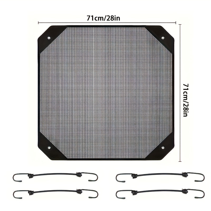 Outdoor Air Conditioner Cover Waterproof Plastic with Hooks for Ventilation