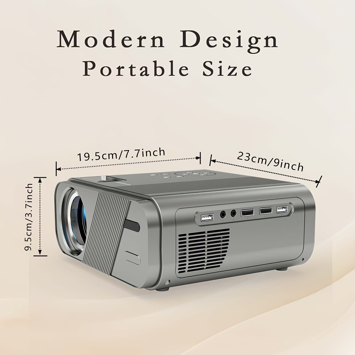 Portable LED Projector for Home Theater 1080P WiFi 15000 Lumens