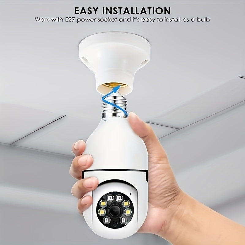 355° Indoor Outdoor Security Camera with Two-Way Audio Night Vision Motion Detection Wi-Fi