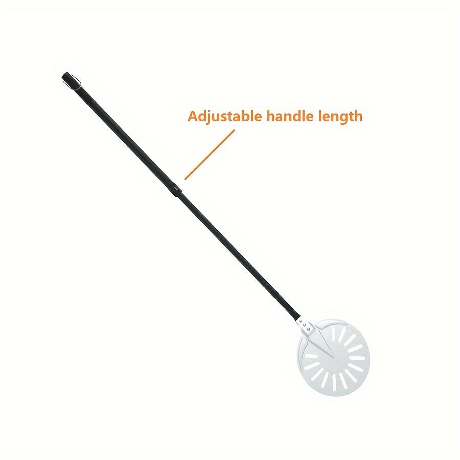 Espátula con mango ajustable para hornear y transferir pizza, resistente al calor