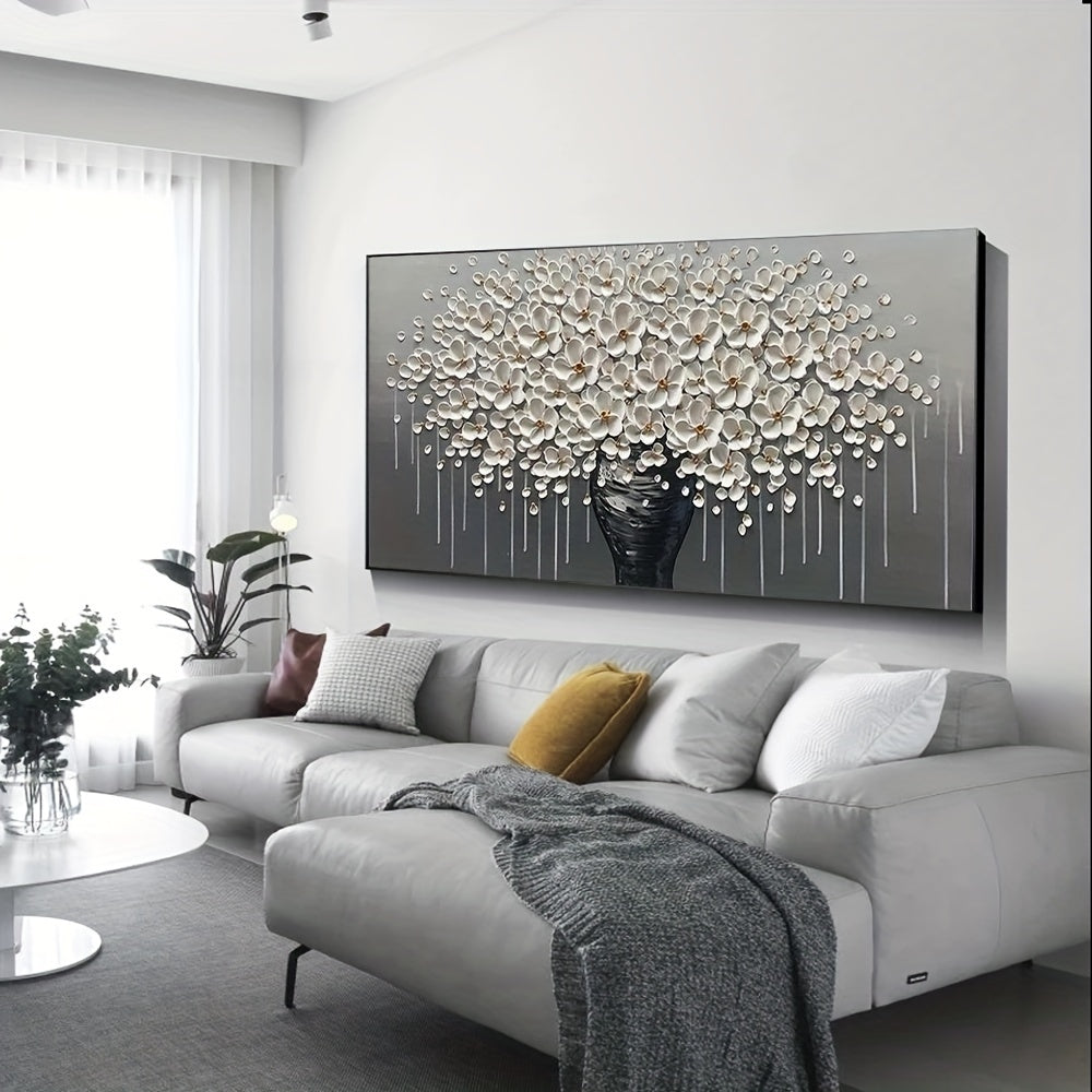 Abstract Golden Tree Flower Canvas Wall Art for Modern Living Room Decoration