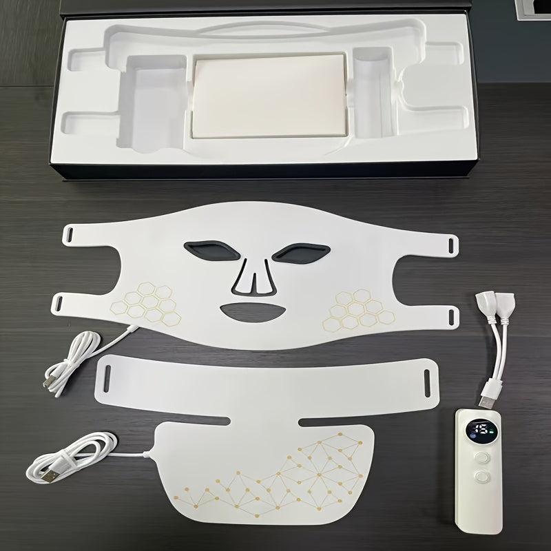 Home Beauty Facial Mask Machine Rechargeable USB Battery Powered Skincare Device