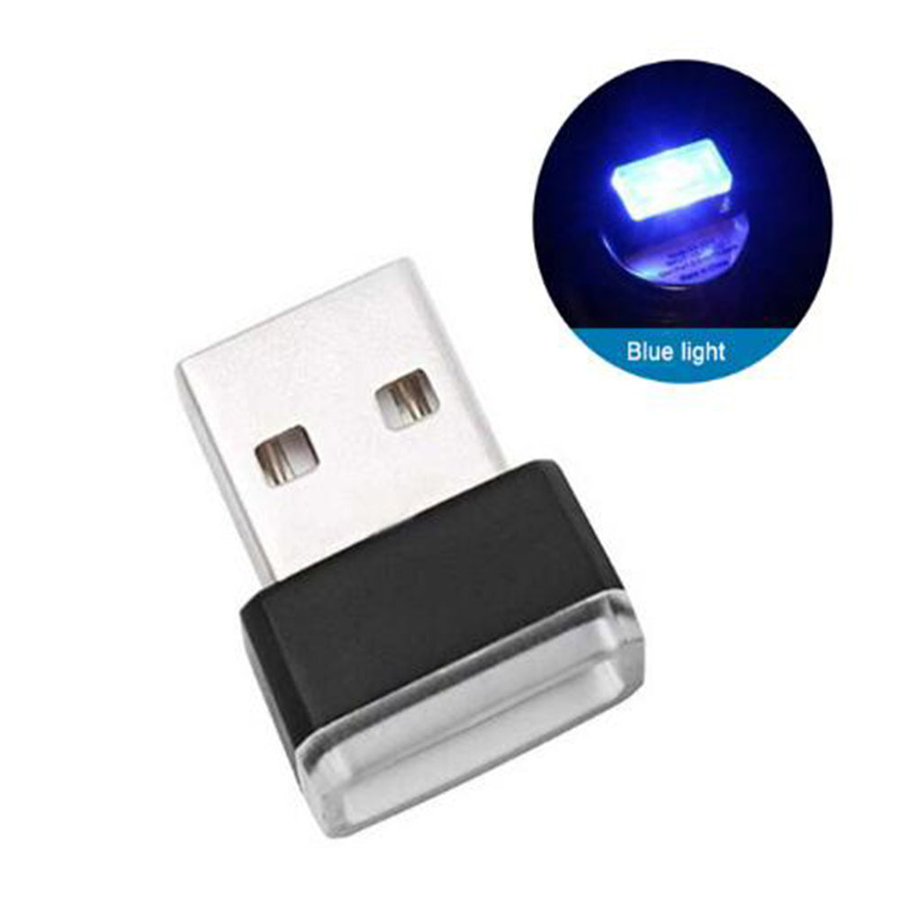 Mini USB LED Car Interior Light ABS Material 7 Color Options Ambient Neon