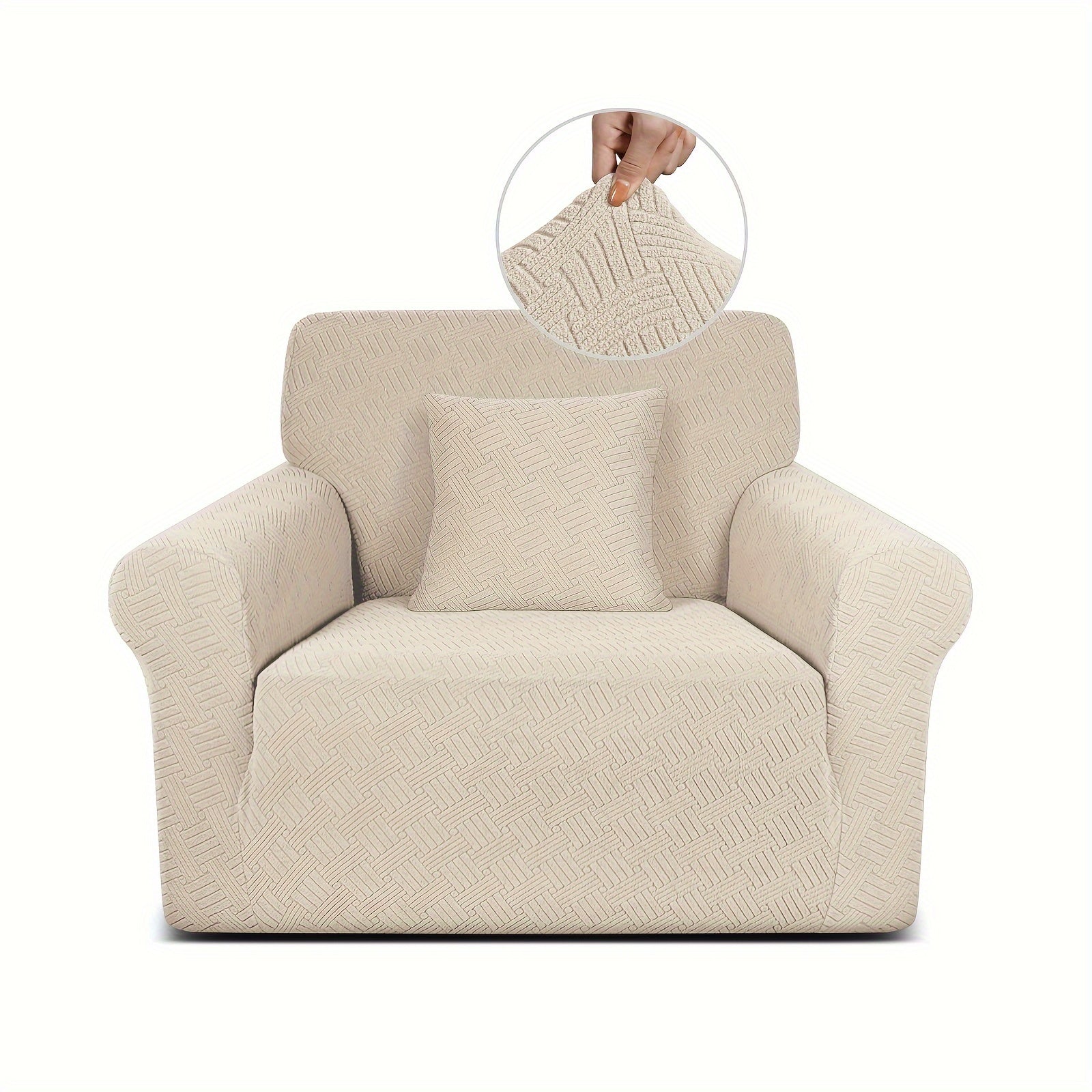 Thickened Jacquard Sofa Cover All-Elastic Bottom for 1-4 Seater Pet-Friendly