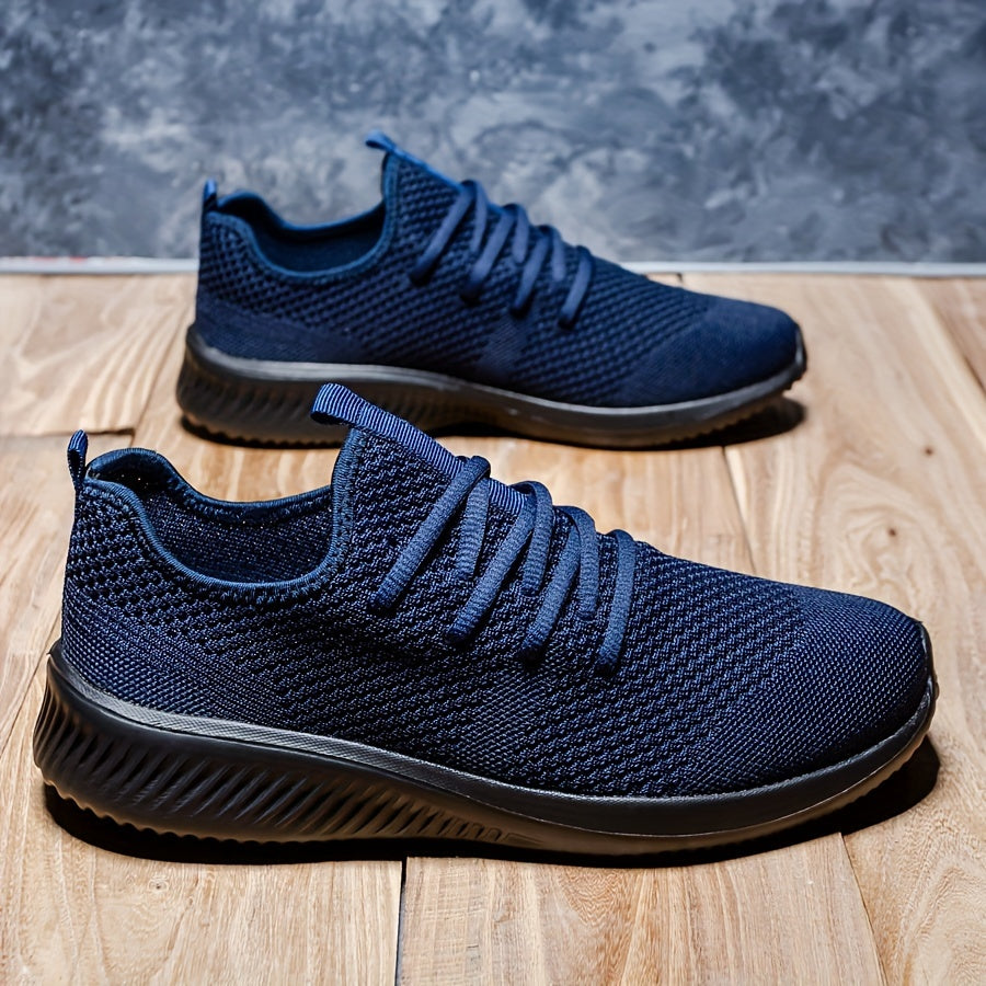 Plus Size Breathable Running Shoes for Men Non-Slip Soft Sole Casual Sneakers