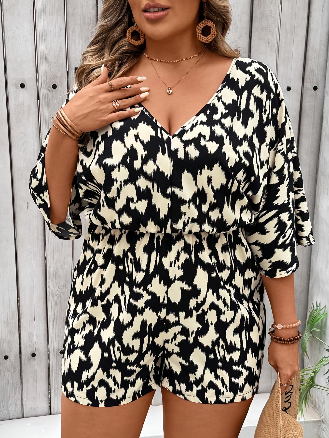 Plus Size Pants T109 Comfortable Plus Size Trousers Buckle Closure