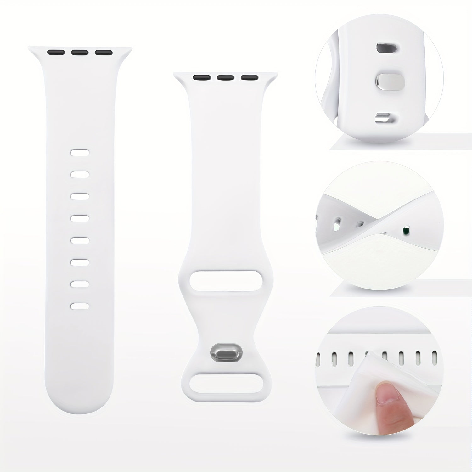 Совместимый ремешок для Iwatch доступен в различных размерах как для мужчин, так и для женщин. Мягкий силиконовый, водонепроницаемый спортивный ремешок, предназначенный для замены Iwatch SE Series 8, 7, 6, 5, 4, 3, 2 и 1.