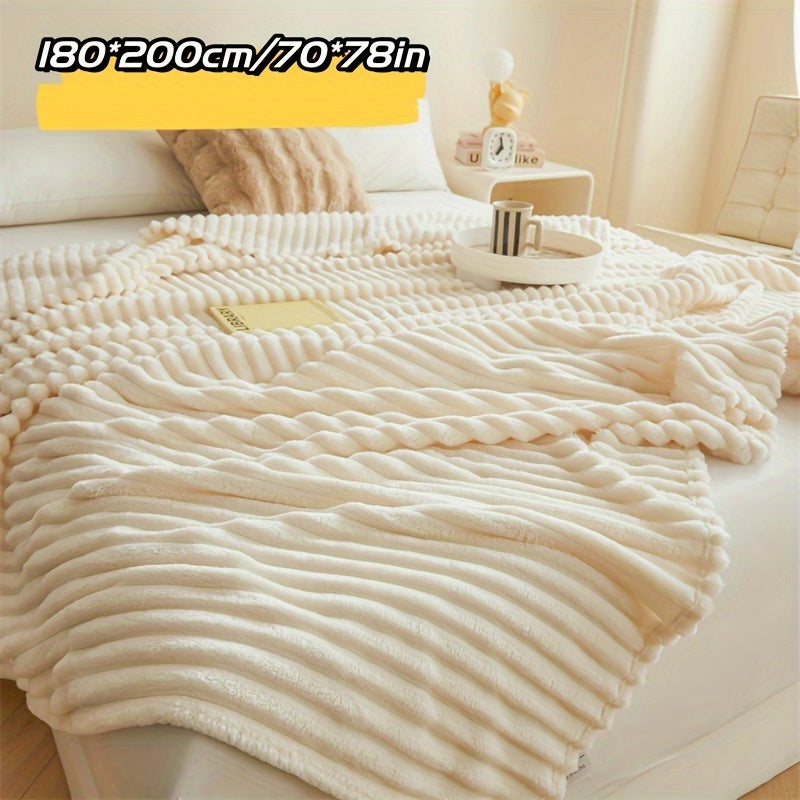 Manta de felpa ultra suave amarilla para sofá, cama y viaje, comodidad acogedora