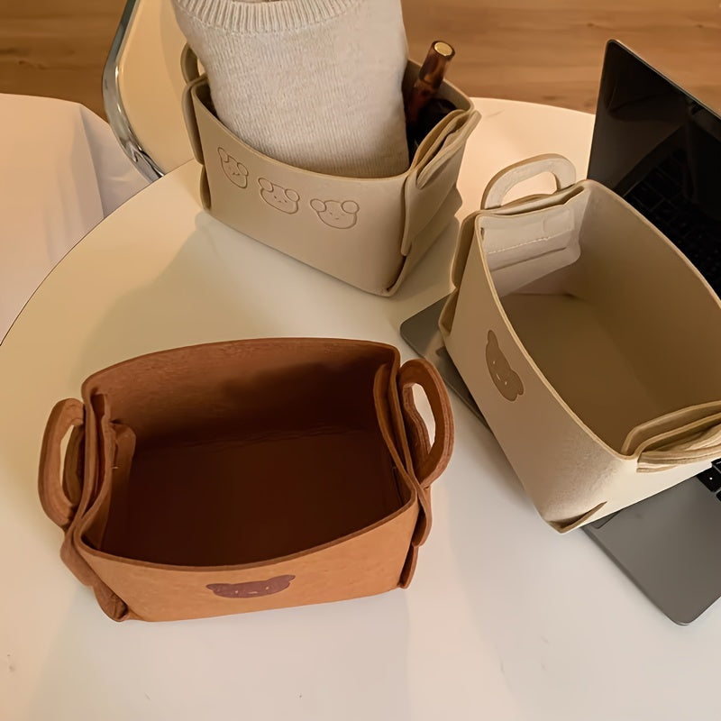 Cartoon Pattern Storage Basket for Toys and Clothes Organizing