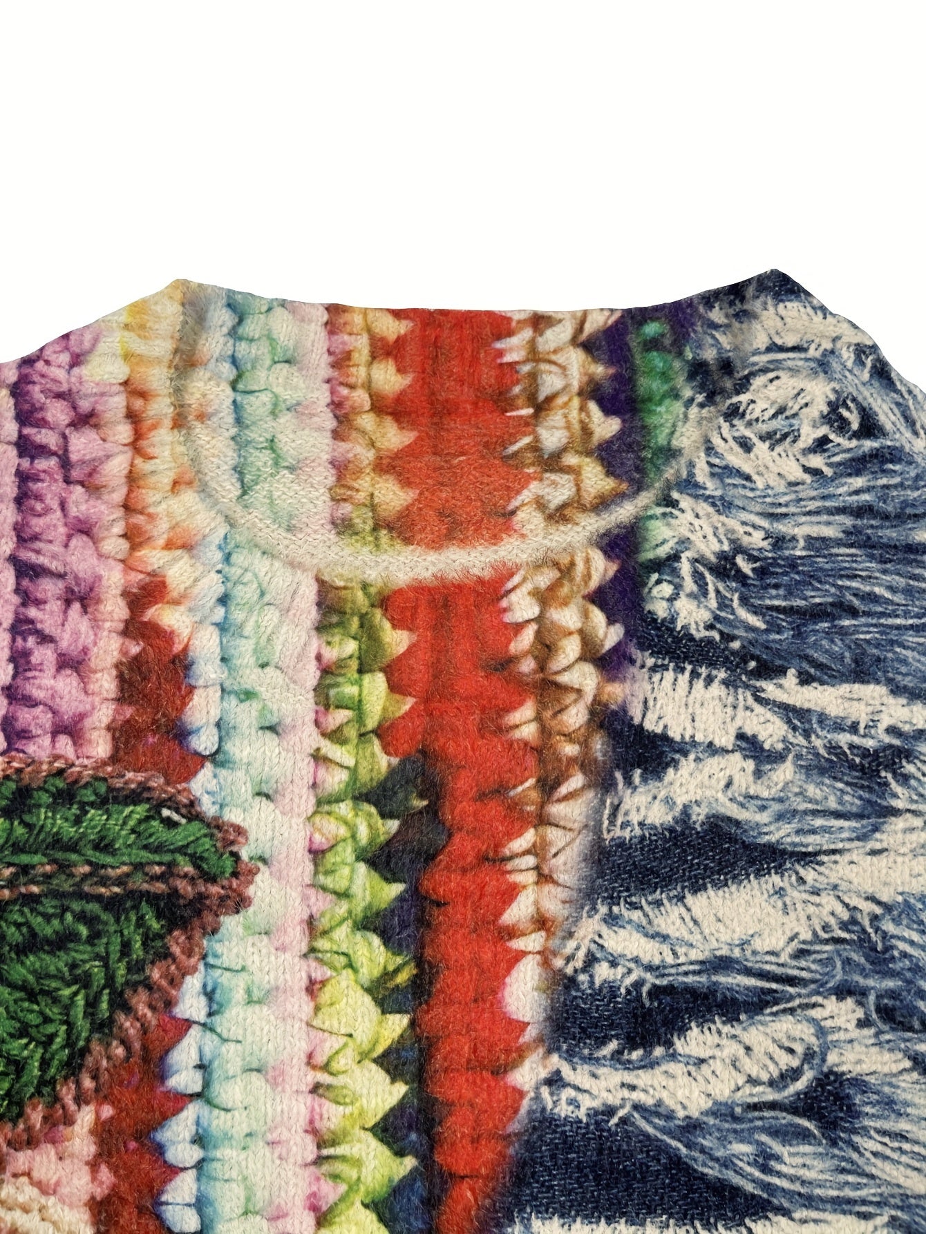 Women’s Oversized Crew Neck Sweater Thick Knit Polyester Spandex Winter Pullover