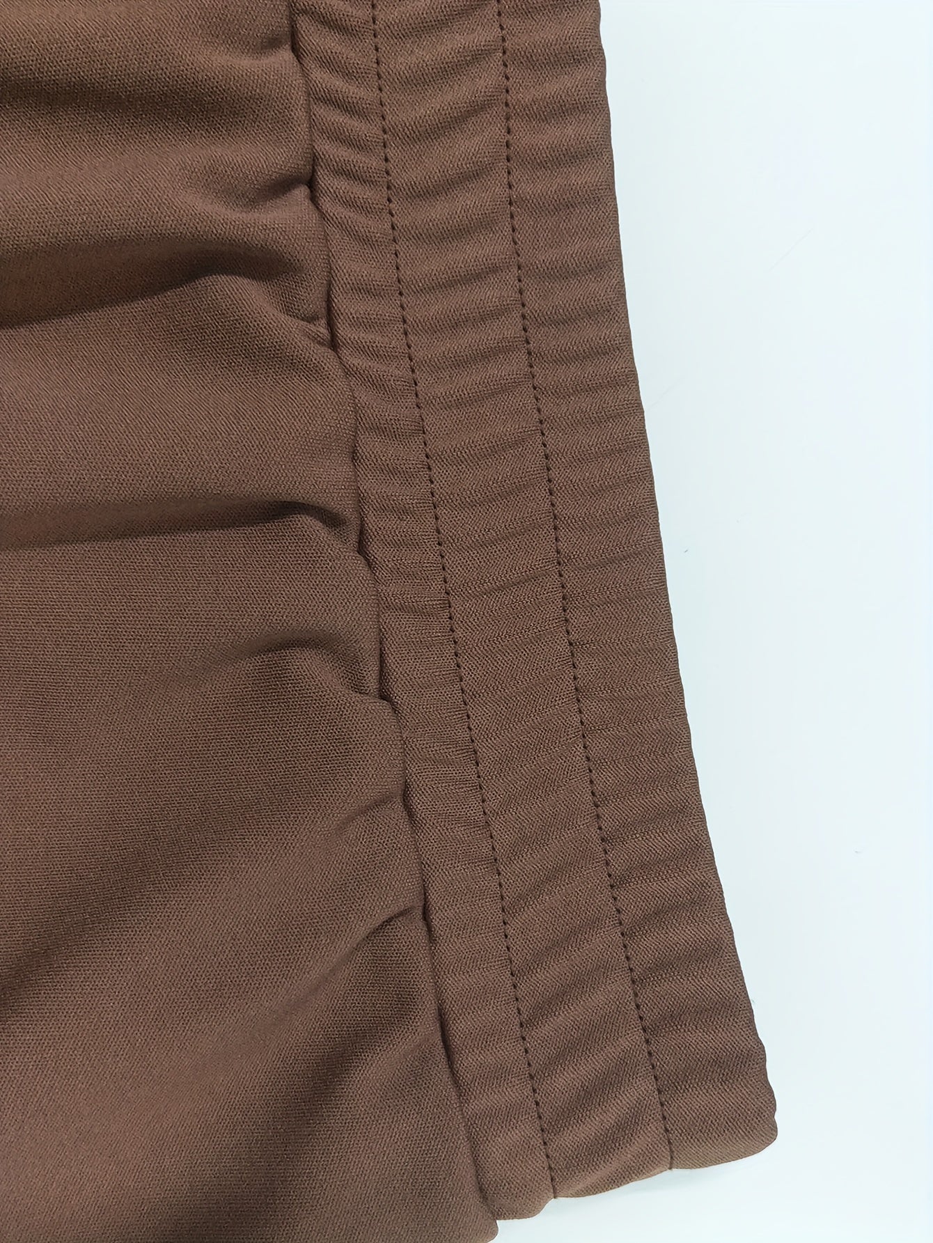 Women's Plus Size Casual Outfit Set Solid Lantern Sleeve Top with Mock Neck and Loose Pants