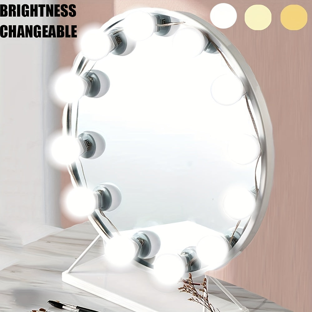 Dimmable LED Vanity Mirror Lights for Makeup and Bathroom Mirrors Plastic Modern Polished Up-Style Sconce