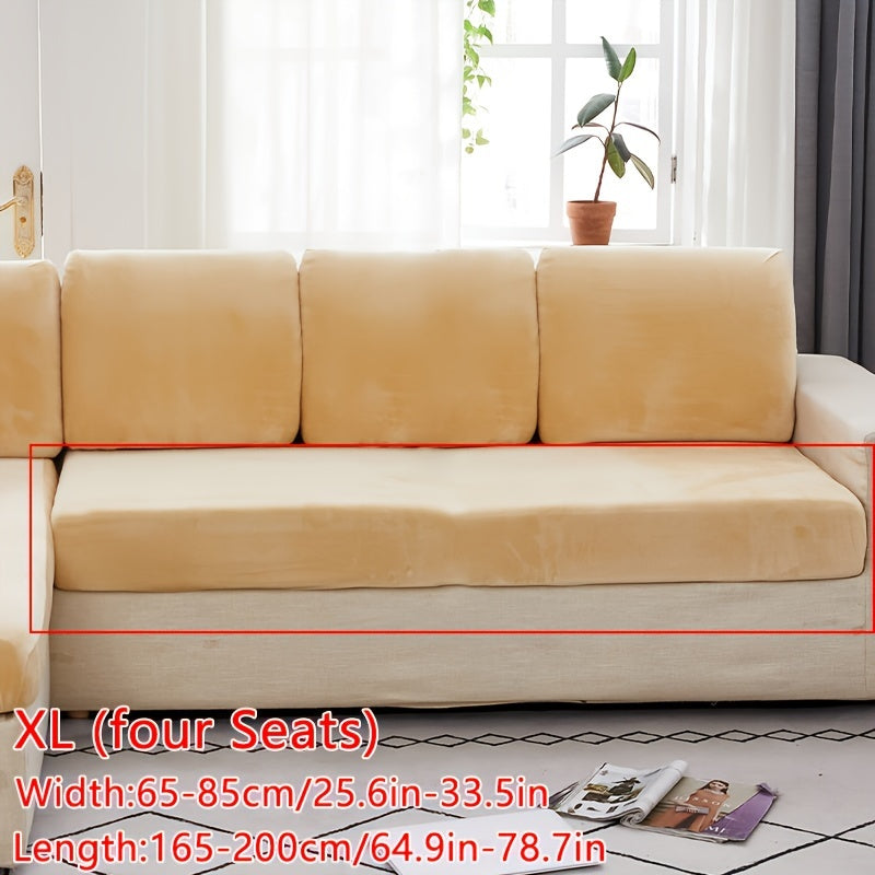 Velvet divan qoplamasi qishki iliqlik va barcha mavsumlar uchun to'liq qoplama ta'minlaydi. Cho'ziluvchan, changdan himoyalangan va elastik mato bilan tozalash oson. Orqa tayanch va yostiq qoplamasi uchun sirpanmas xususiyatlarni o'z ichiga oladi.