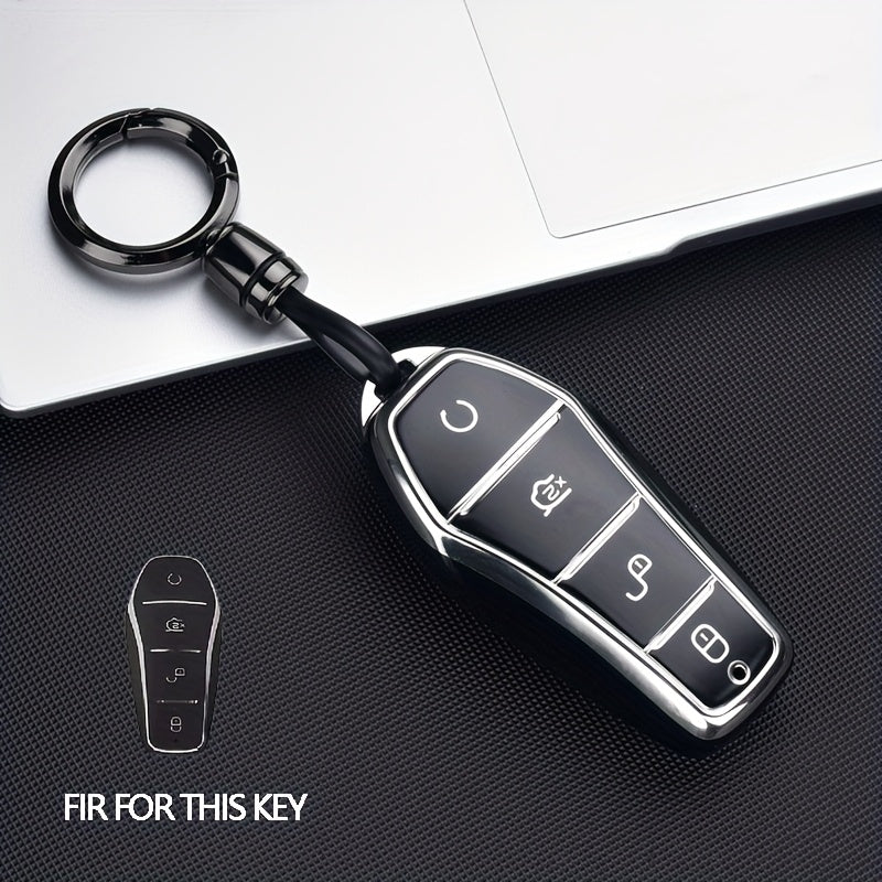 Car Key Cover TPU Durable Anti-Drop Smart Remote Protector for Vehicle