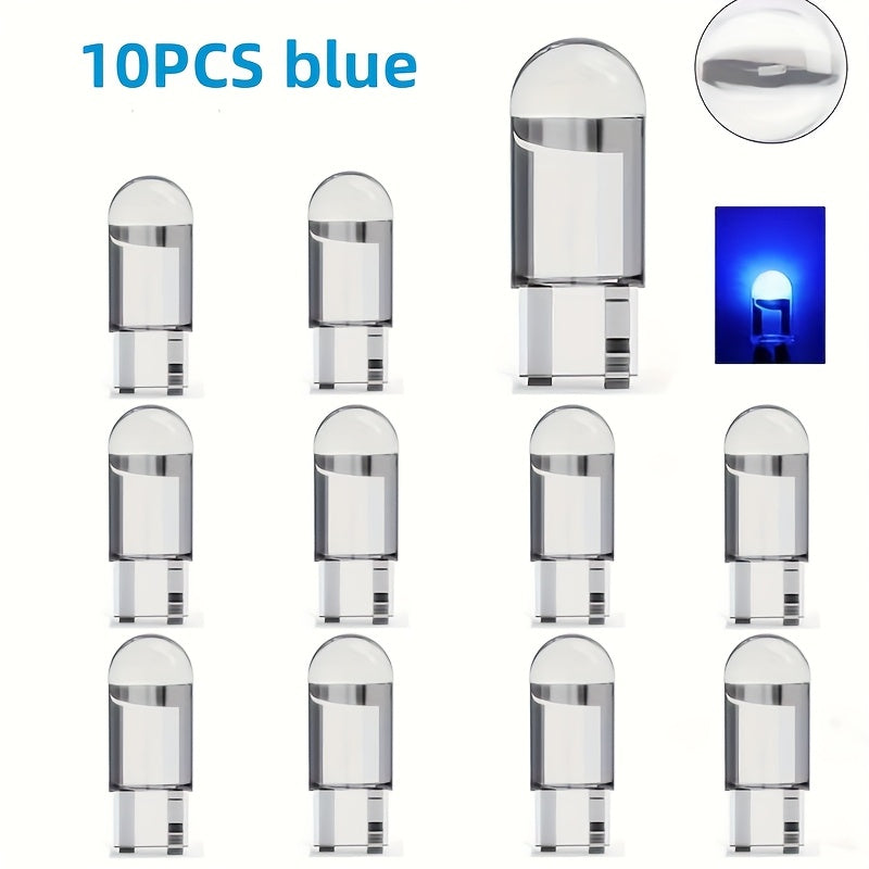Lámparas LED de interior, pack de 10 en 7 colores para vehículos, fácil de instalar