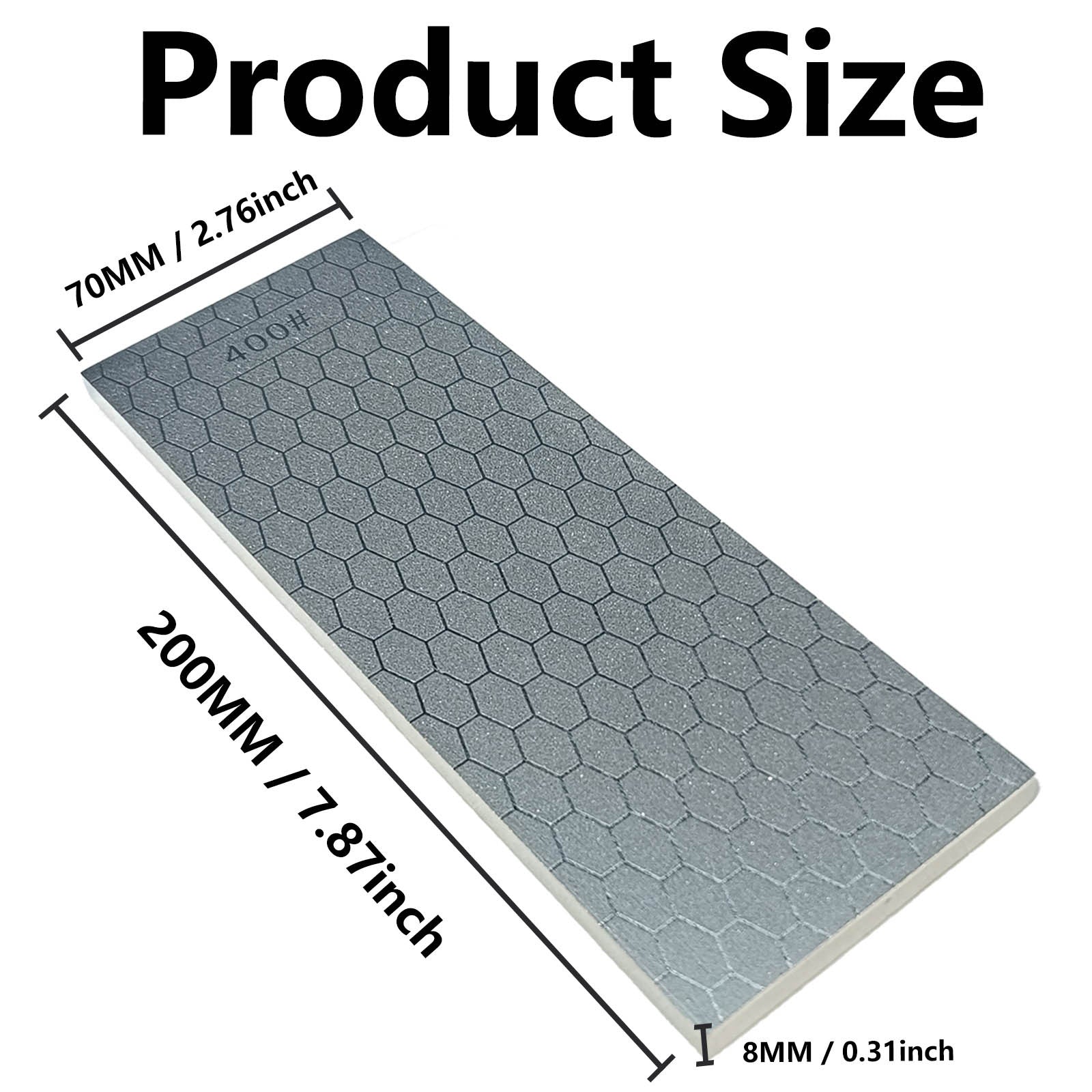 Oshxona pichog'lari uchun olmosni qirqish toshi, ikki tomonlama, 200/1200 qum, qo'lda ishlov berish asbobi