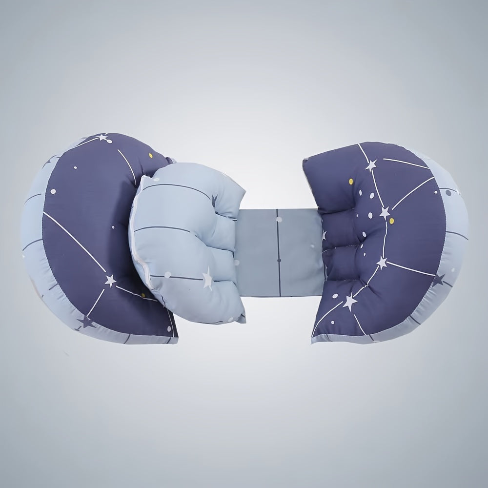 Cojín de maternidad en forma de U para soporte del vientre y la cintura, de poliéster suave, disponible en dos colores
