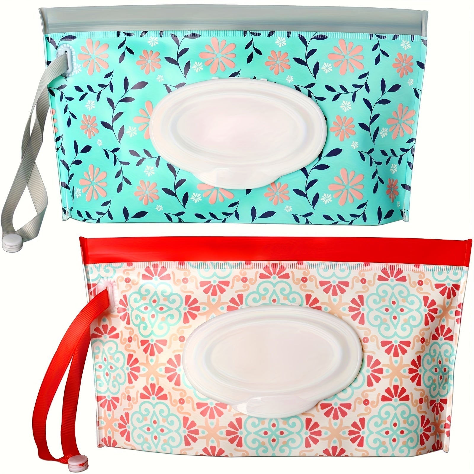 Set of 2 Reusable Wet Wipe Dispenser Containers Travel Holders for Wipes