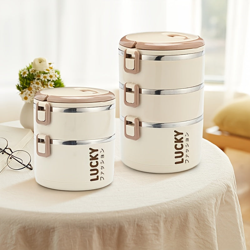 Fiambrera aislada de acero inoxidable con tapa para oficina, escuela, camping