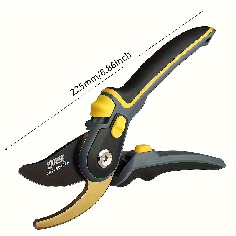 High-Performance Bypass Pruning Shears with Sharp SK5 Steel Blades for Garden Trimming