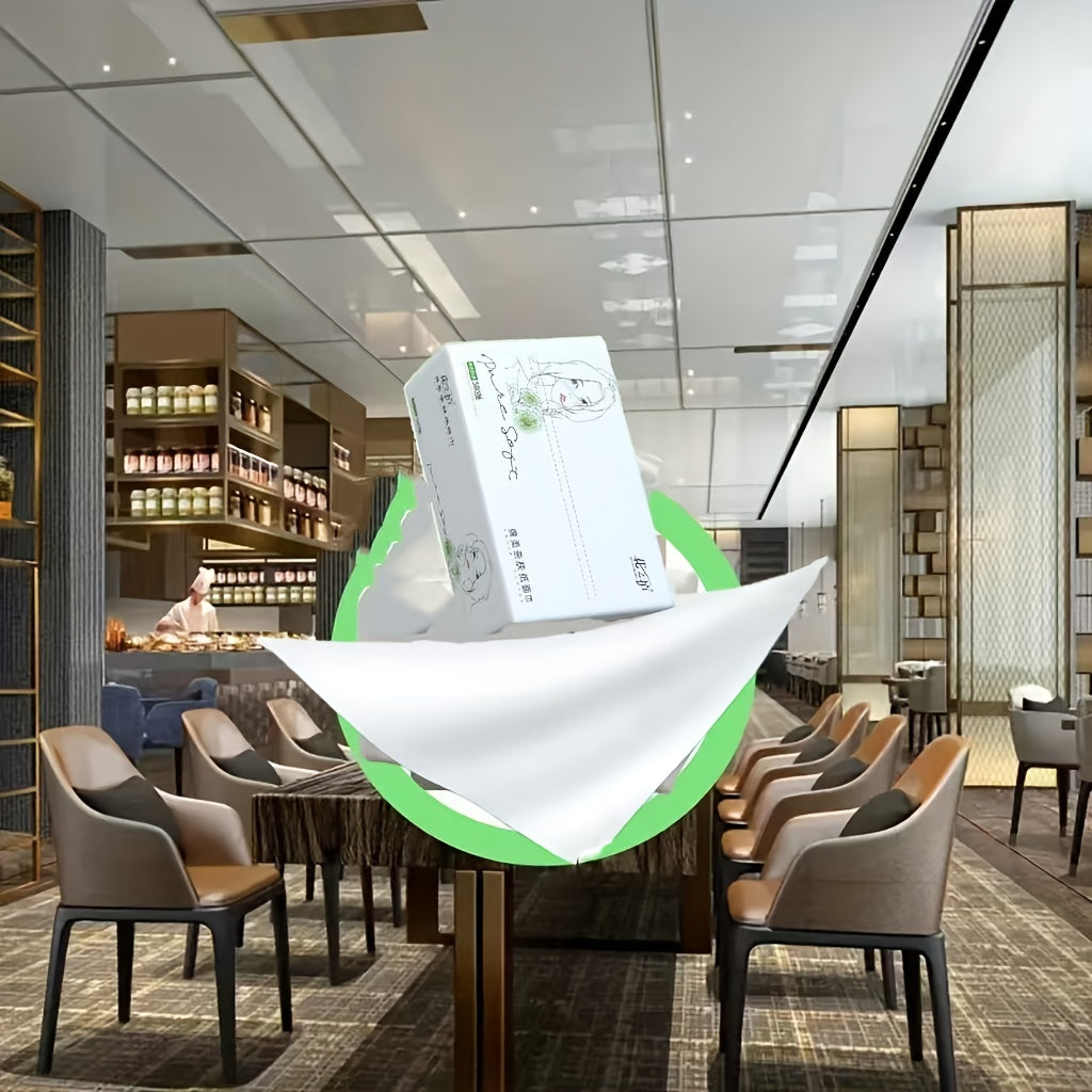 580 dona yumshoq 5-qavatli qog'oz sochiq, bambuk, neytral yoritilmagan, uy, restoran, sayohat uchun