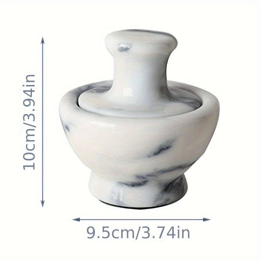 Premium Marble Mortar and Pestle Set for Spices Garlic Pepper Kitchen