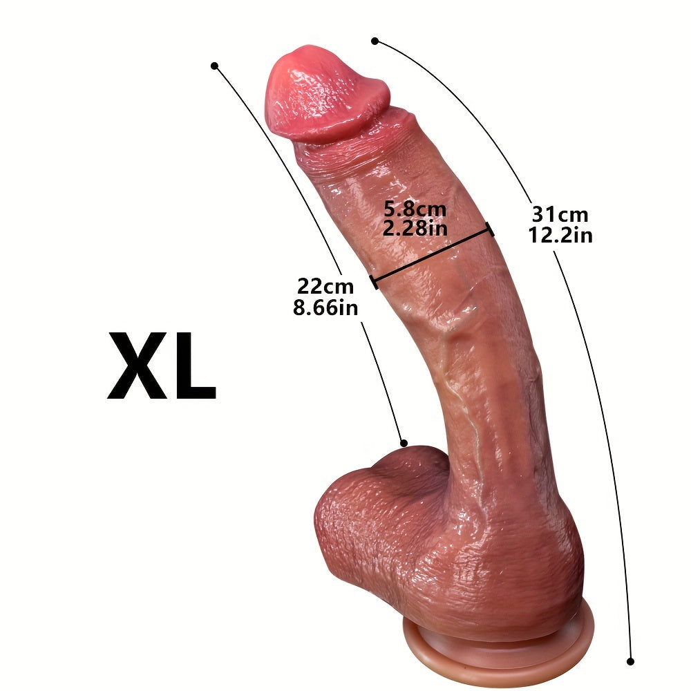 Women Silicone Dildo with Multiple Sizes and Anal Plug