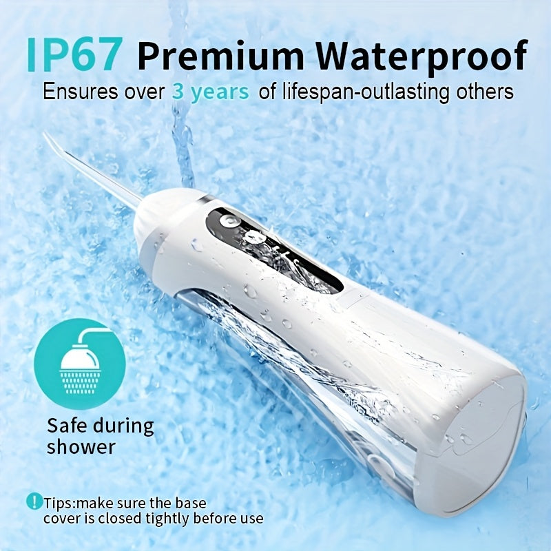 Unisex Cordless Water Flosser Portable Oral Irrigator 200ML, 3 Modes