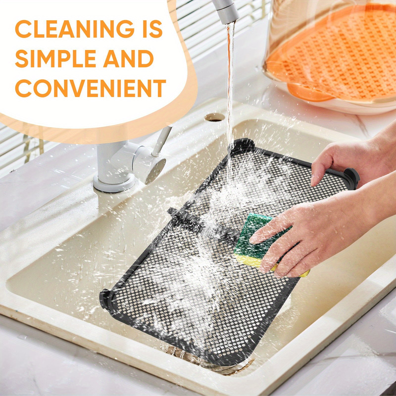 Silicone havo frayer uchun Splash Guard, Ninja AF500 uchun qayta ishlatiladigan yopishmaydigan