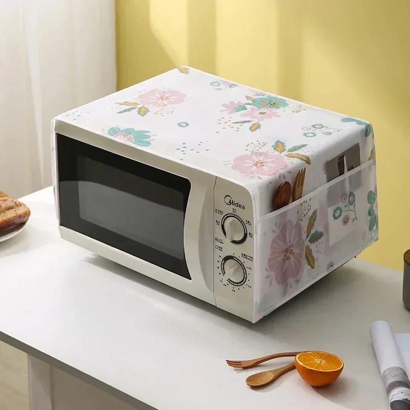 Oshxona himoyachisi uchun yon saqlash bilan mikroto'lqinli pech qopqog'i, suv o'tkazmaydigan, yog'ga chidamli, qayta ishlatiladigan