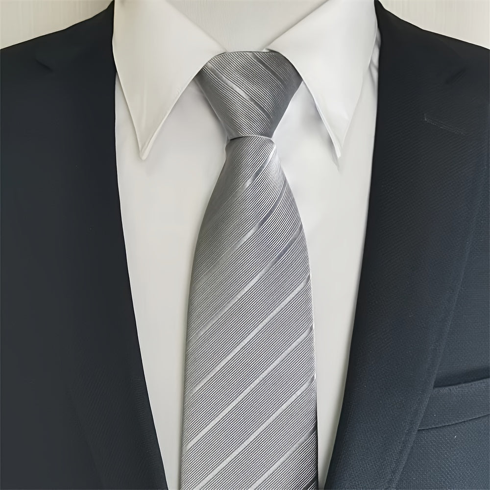 Men's Wedding Tie Zipper Design Business Formal Accessory