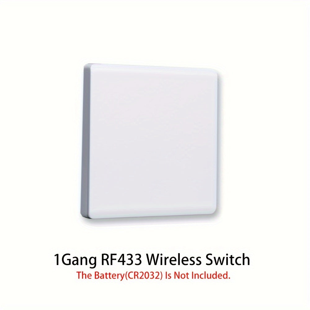 Wireless RF433 Home Lighting Switch 1/2/3 Gang Wall Mount Remote Control White Gray 110V 220V