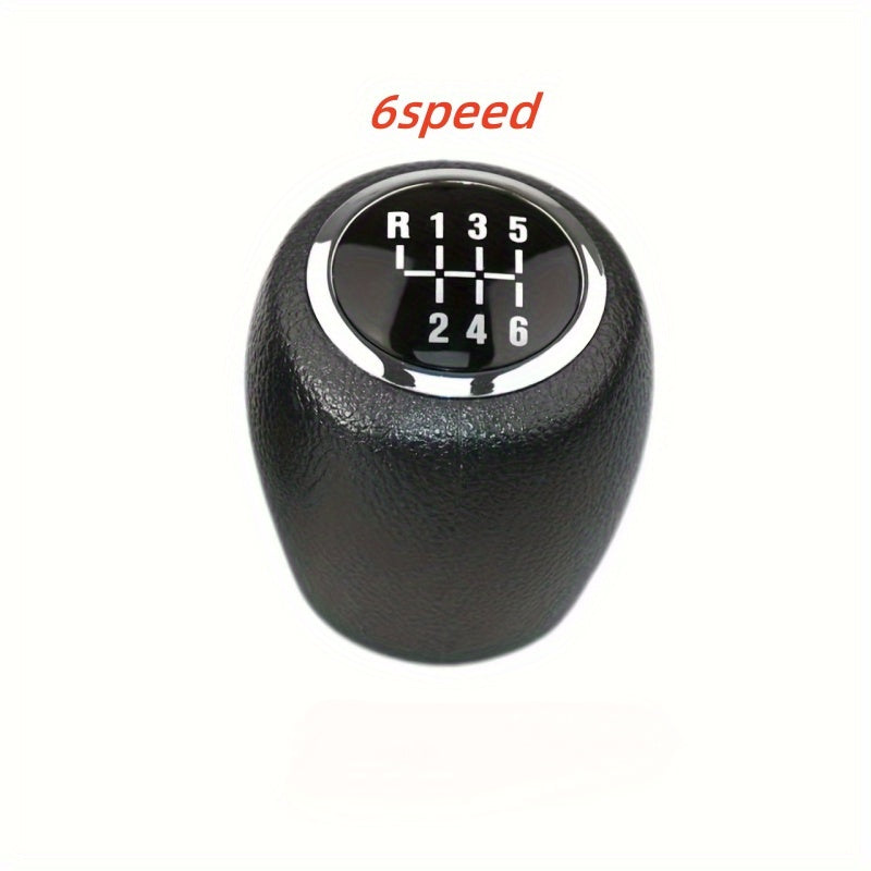 Manual Shift Knob ABS Plastic for Sedan Car 5/6 Speed MT Chrome Ring
