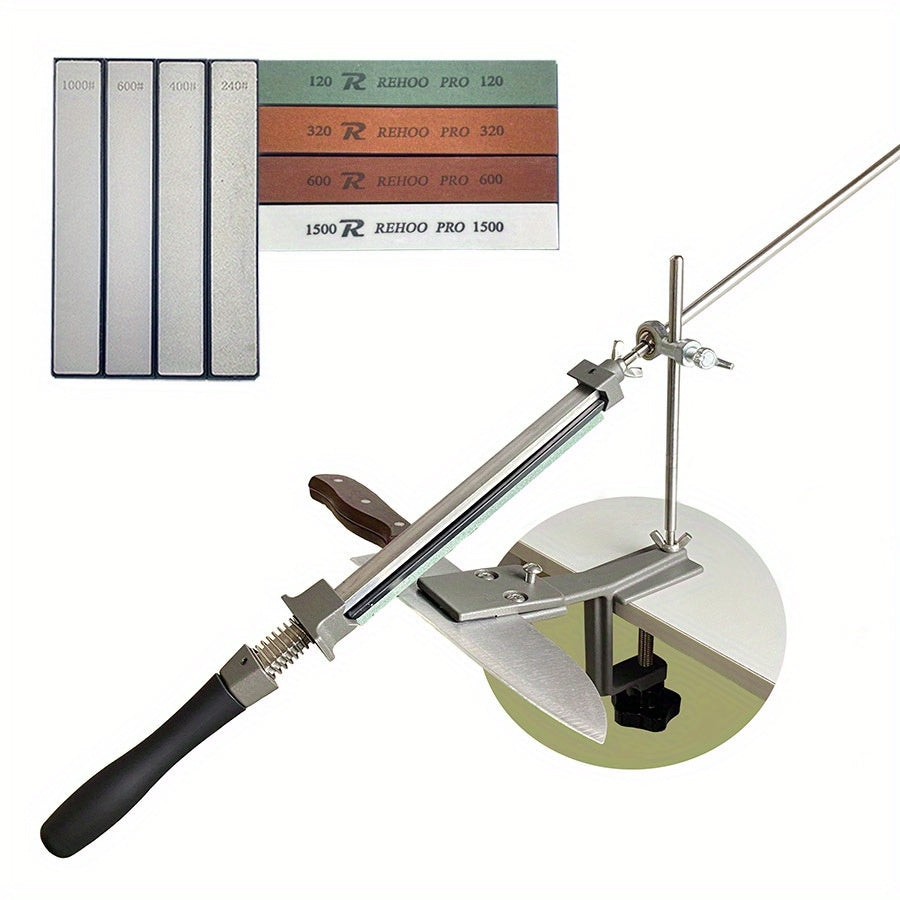 Кухонный инструмент для заточки с фиксированным углом для точения и шлифовки ножей алмазной шлифовальной камнем