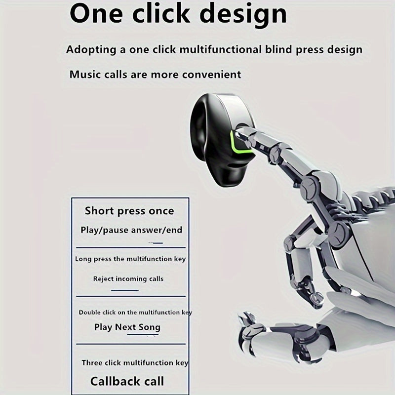 Wireless Earbuds with 360° Sound Noise Cancellation Long Battery Life Sports Compatible Volume Control