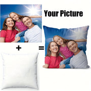 Personalized Photo Pillow Cover for Mother's Day Father's Day Thanksgiving Teacher Appreciation Polyester Single-Sided Print