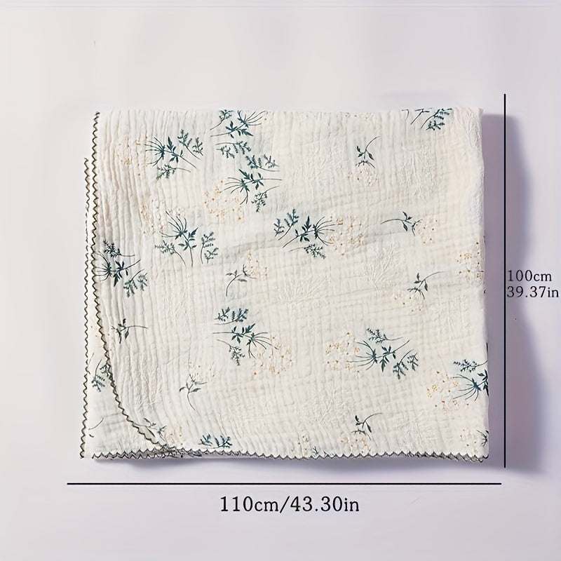 Baby Bath Towel Soft and Delicate with Lace Trim and Cartoon Print