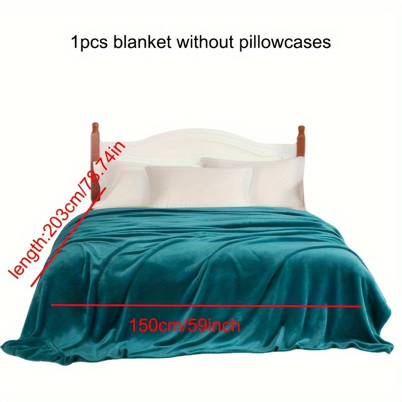 1 кусок уютного и теплого кораллового фланелевого одеяла, подходящего для всех сезонов - Идеально для использования на диване, кровати или софе.