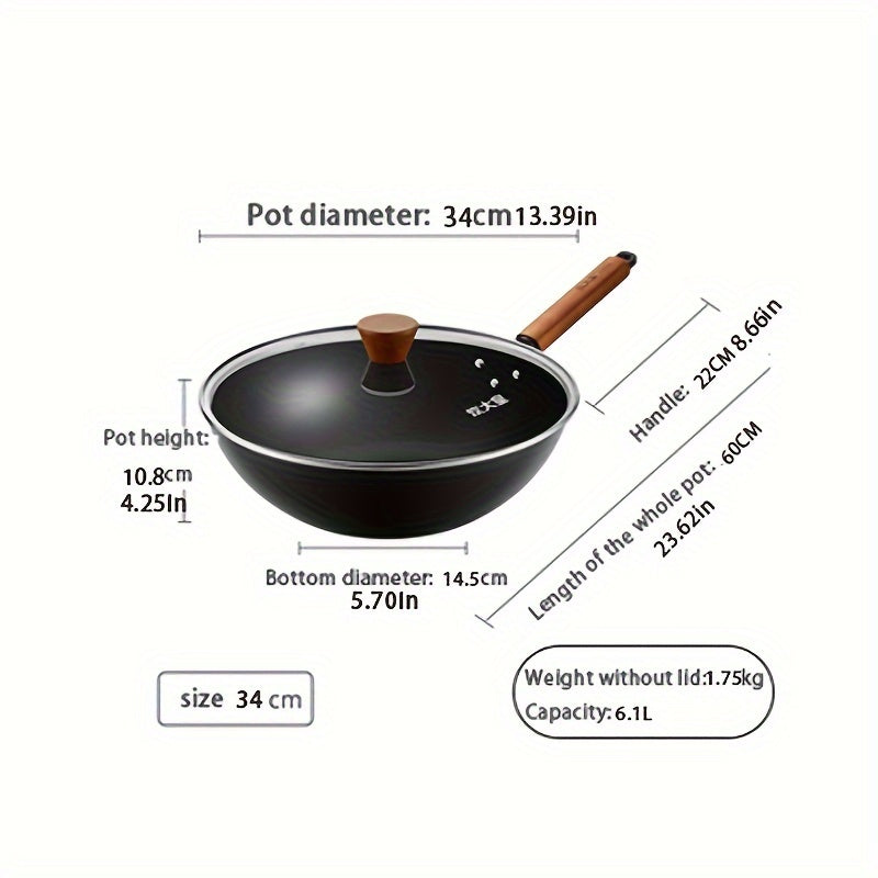 COOKER KING Ultra-Iron Wok ni taqdim etamiz: 24 soatlik zanglamas davolash, sog'lom nol qoplama va gaz pechlari bilan moslik - endi 27.94 sm, 30.48 sm, 33.02 sm va 38.1 sm o'lchamlarida, kuzda pishirish uchun mukammal.