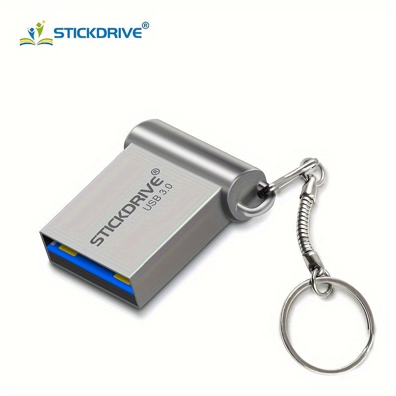 STICKDRIVE MINI USB 3.0 Flesh xotira qurilmasi kalit halqasi uchun turli o'lchamlarda.