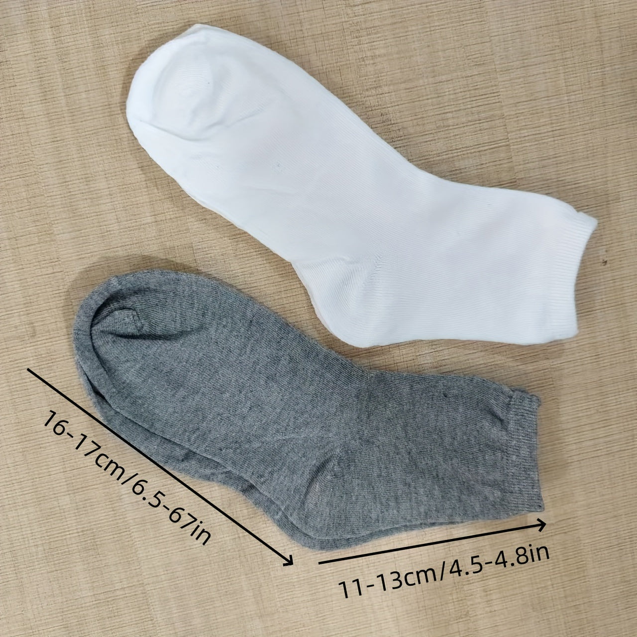 Unisex Diabetic Socks 10 Pairs Breathable Polyester Spandex Elastic Knit for Elderly