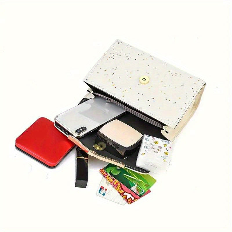 Кроссбоди-сумка Polka Dot PU с кисточкой, магнитной застежкой, съемным ремешком для женщин