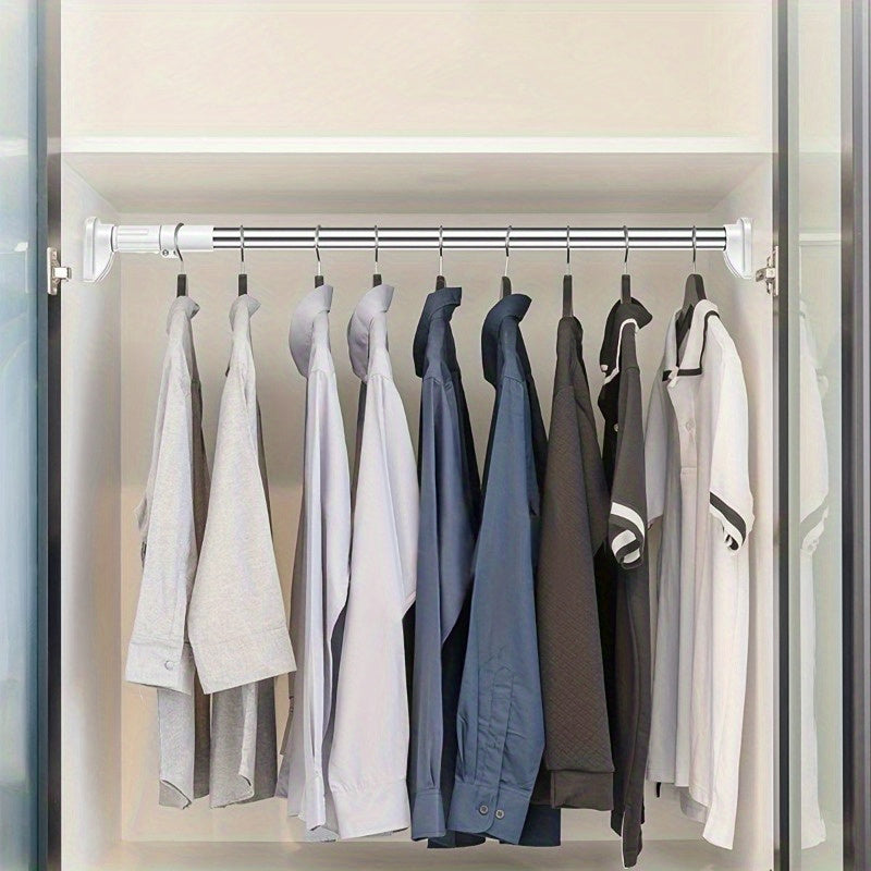 Stainless Steel Telescopic Rod for Wardrobes Bathrooms and Bedrooms Multi-Functional Support