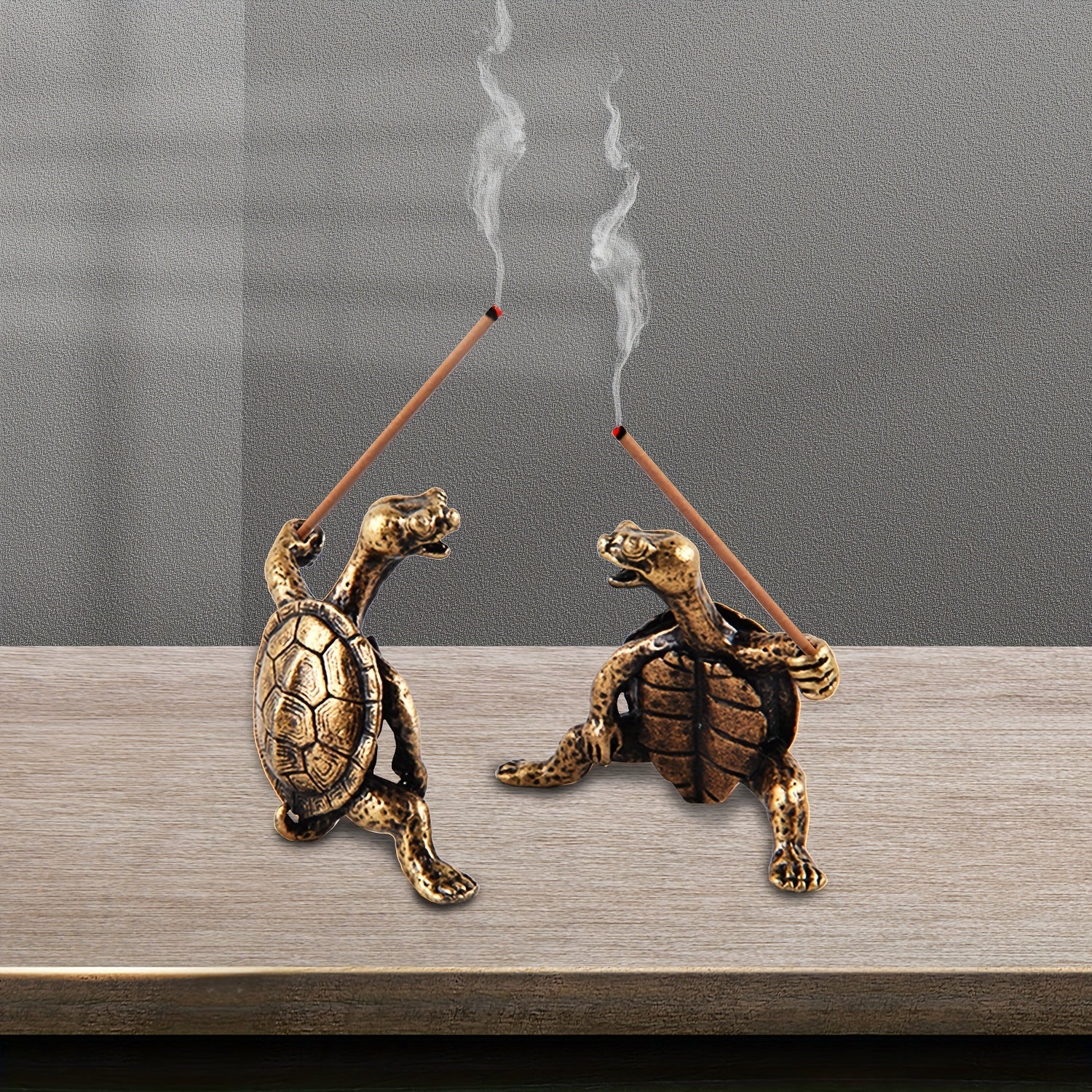 Mini Turtle Incense Holder for Home Decor Small Ceramic Tabletop Accessory
