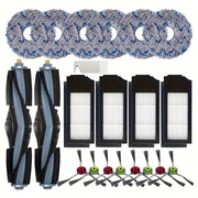 Robot Vacuum Accessory Kit With 2 Main Brushes 4 HEPA Filters 8 Side Brushes 6 Mop Pads