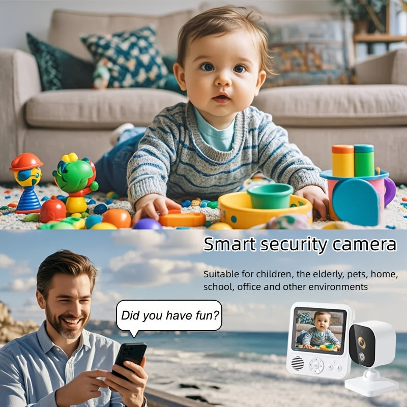 WiFi Security Camera with Two-Way Audio Night Vision Battery Powered Pet Monitor