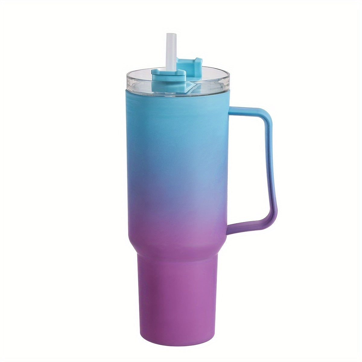 Lightweight Plastic Travel Mug with Straw for Hiking Hand Wash Only