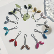 Set of 12 Faux Pearl Bead Scarf Buckles for Muslim Hijab Accessories